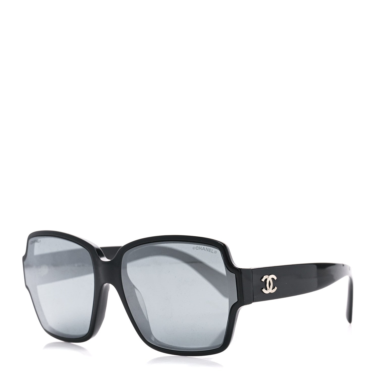 Chanel Acetate Square CC Sunglasses 5385 Black 1 of 8
