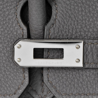 Hermes Togo Birkin 25 Etain 15 of 34