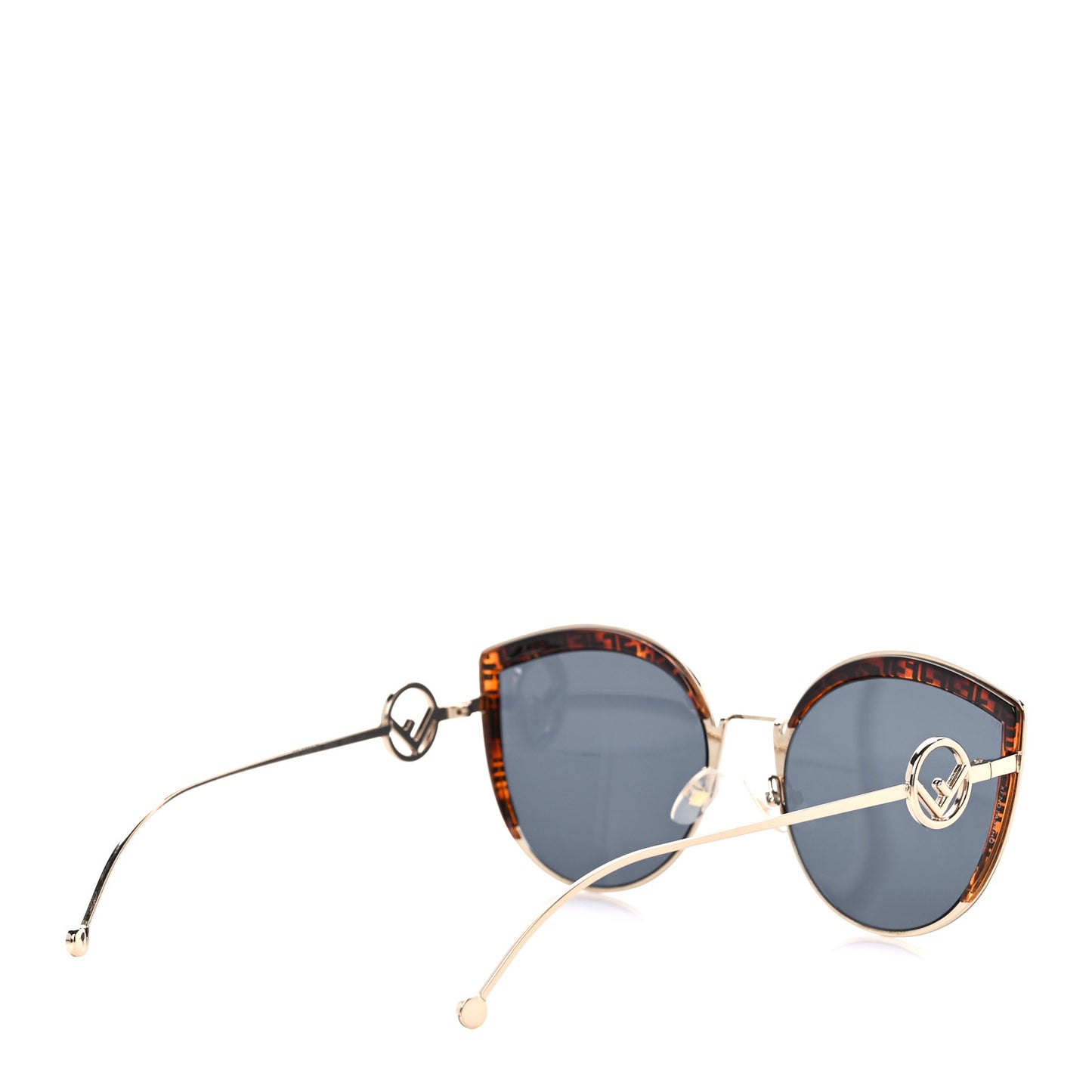 Metal Acetate F is Fendi FF Cat Eye Sunglasses FF 0290/S Blue Havana