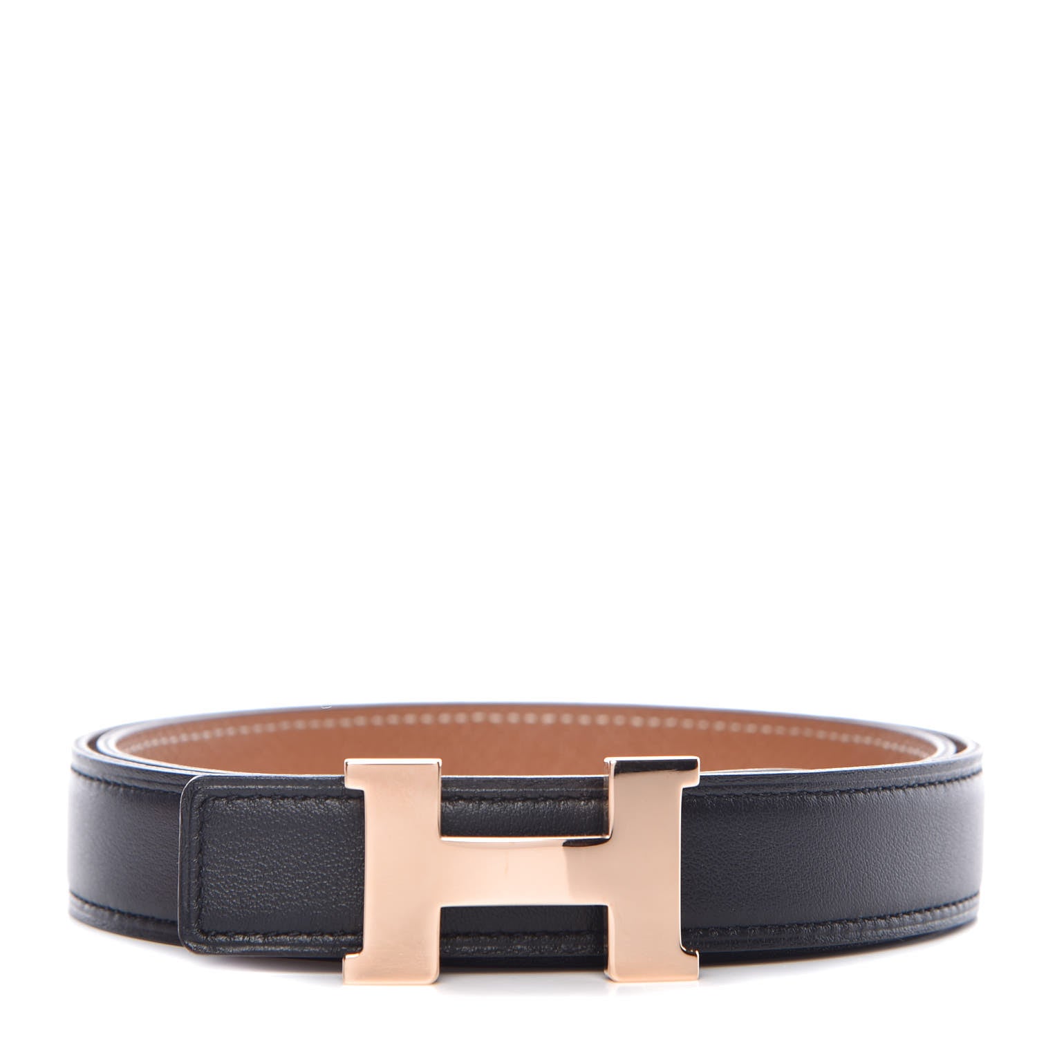 Hermes Swift Epsom 24mm Mini Constance H Belt 75 Black Gold 1 of 7