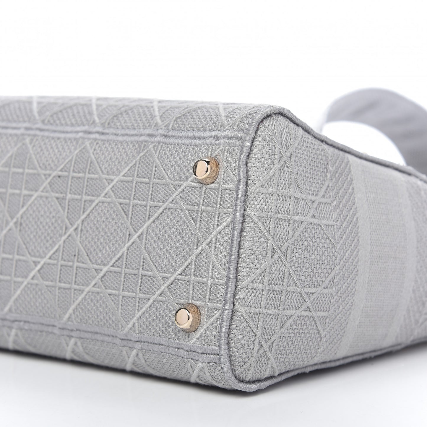 Canvas Embroidered Cannage Medium Lady D-Lite Gray
