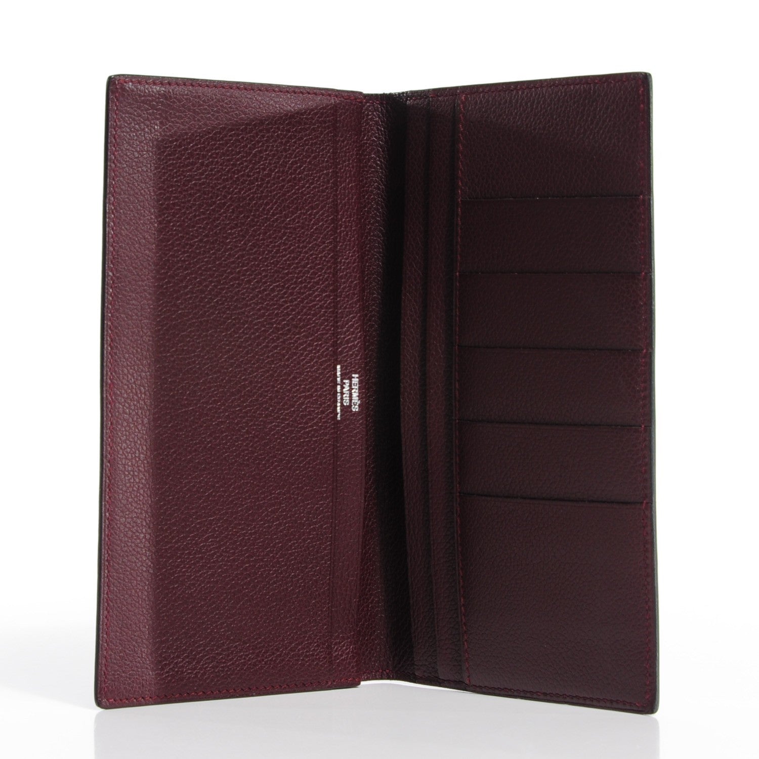 Hermes Evercolor MC2 Fleming Checkbook Holder Wallet Prune 5 of 7
