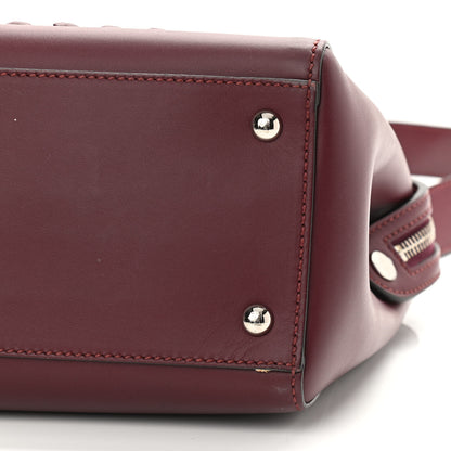 Fendi Vitello Baltico Dolce Shiny Nappa Lace Up DotCom Satchel Bordeaux 13 of 19
