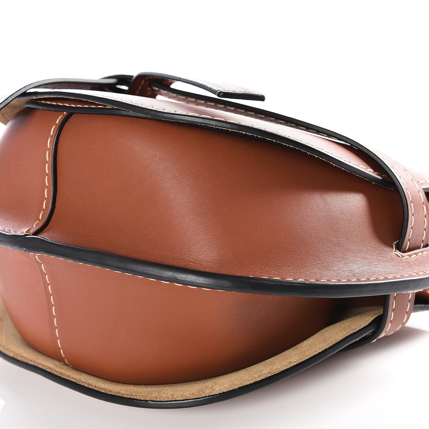 Calfskin Small Gate Crossbody Bag Rust