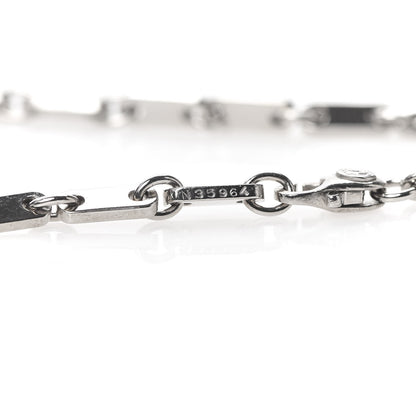 Cartier 18K White Gold 3.5mm Fidelity Link Bracelet 4 of 7