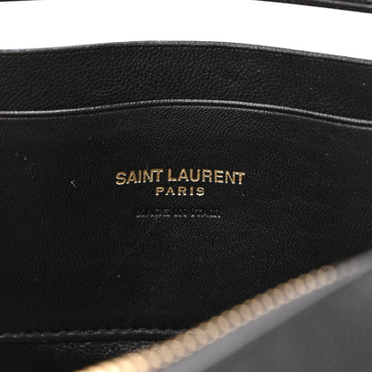 Saint Laurent Grain De Poudre Matelasse Monogram Mini Lou Camera Bag Black 6 of 10