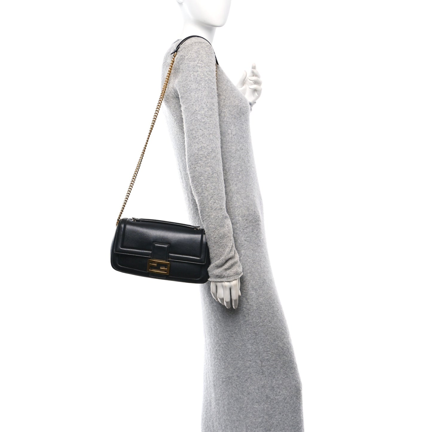 Nappa Apolo Chain Baguette Black