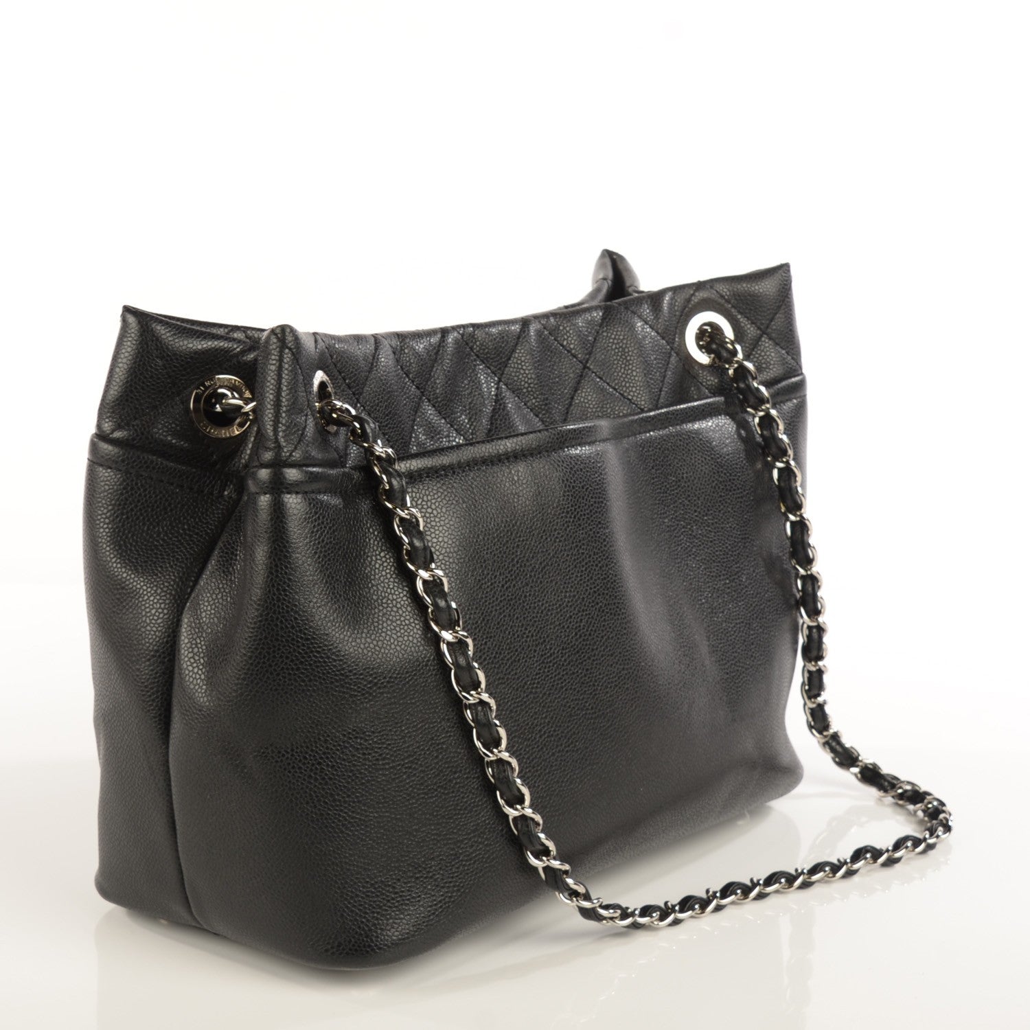 Chanel Caviar CC Timeless Soft Tote Black 3 of 7
