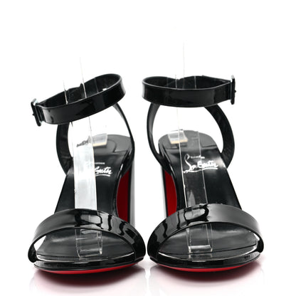 Christian Louboutin Patent Miss Sabina 85 Sandals 39 Black 2 of 8