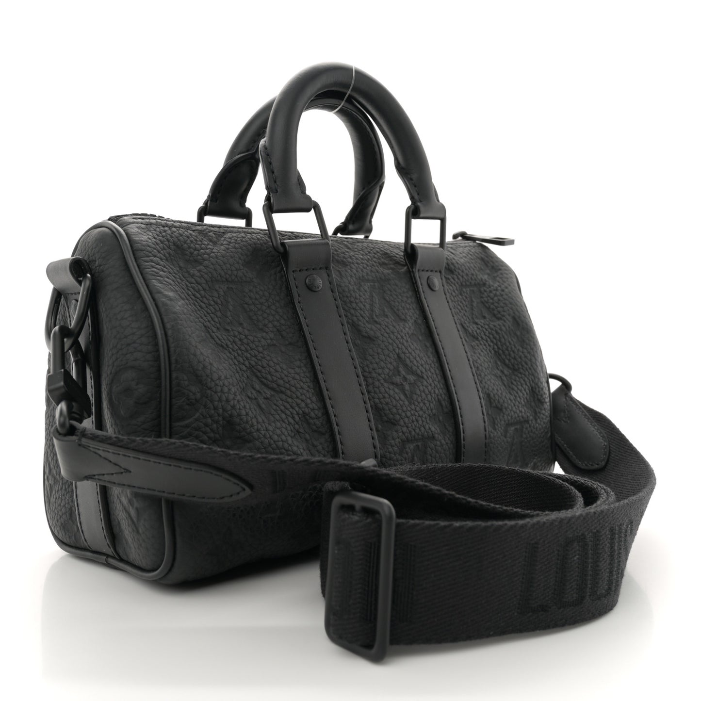 Monogram Taurillon Keepall Bandouliere 25 Black