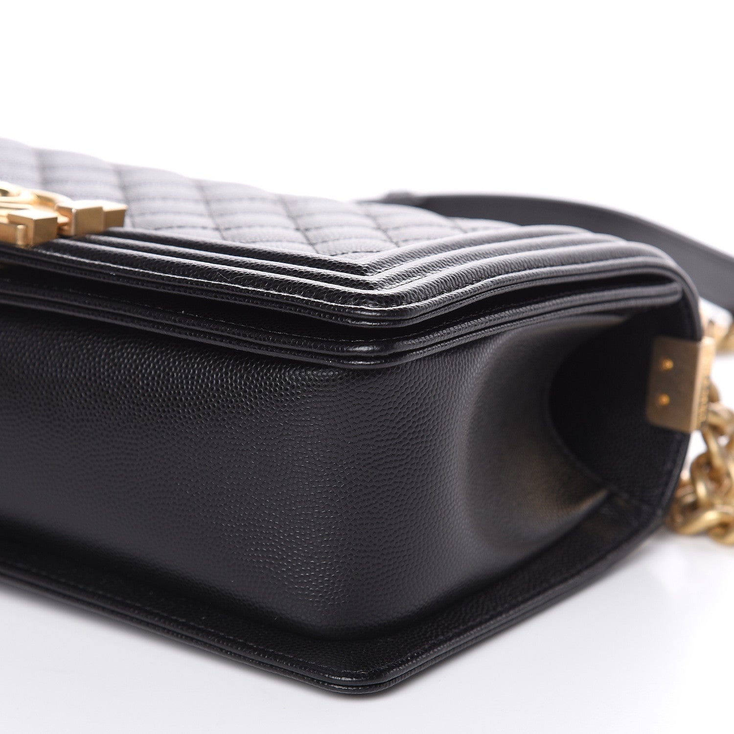 Chanel Caviar Quilted Medium Boy Flap Black 9 of 10