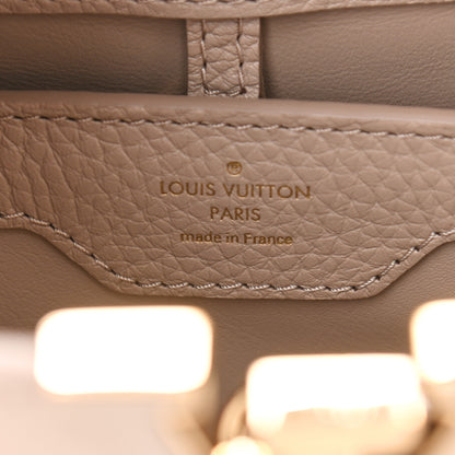 Louis Vuitton Taurillon Studded Sol Capucines PM Galet 6 of 10
