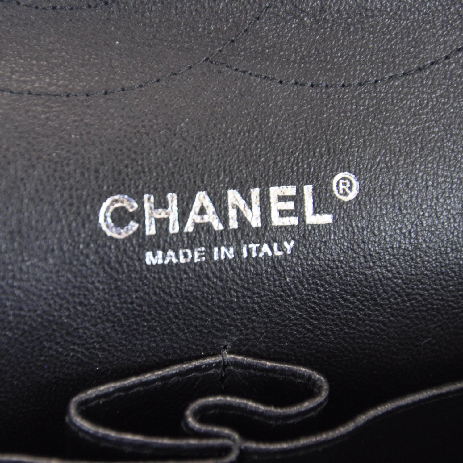 Chanel Lambskin Quilted Jumbo Flap Black BHW 11P 8 of 10