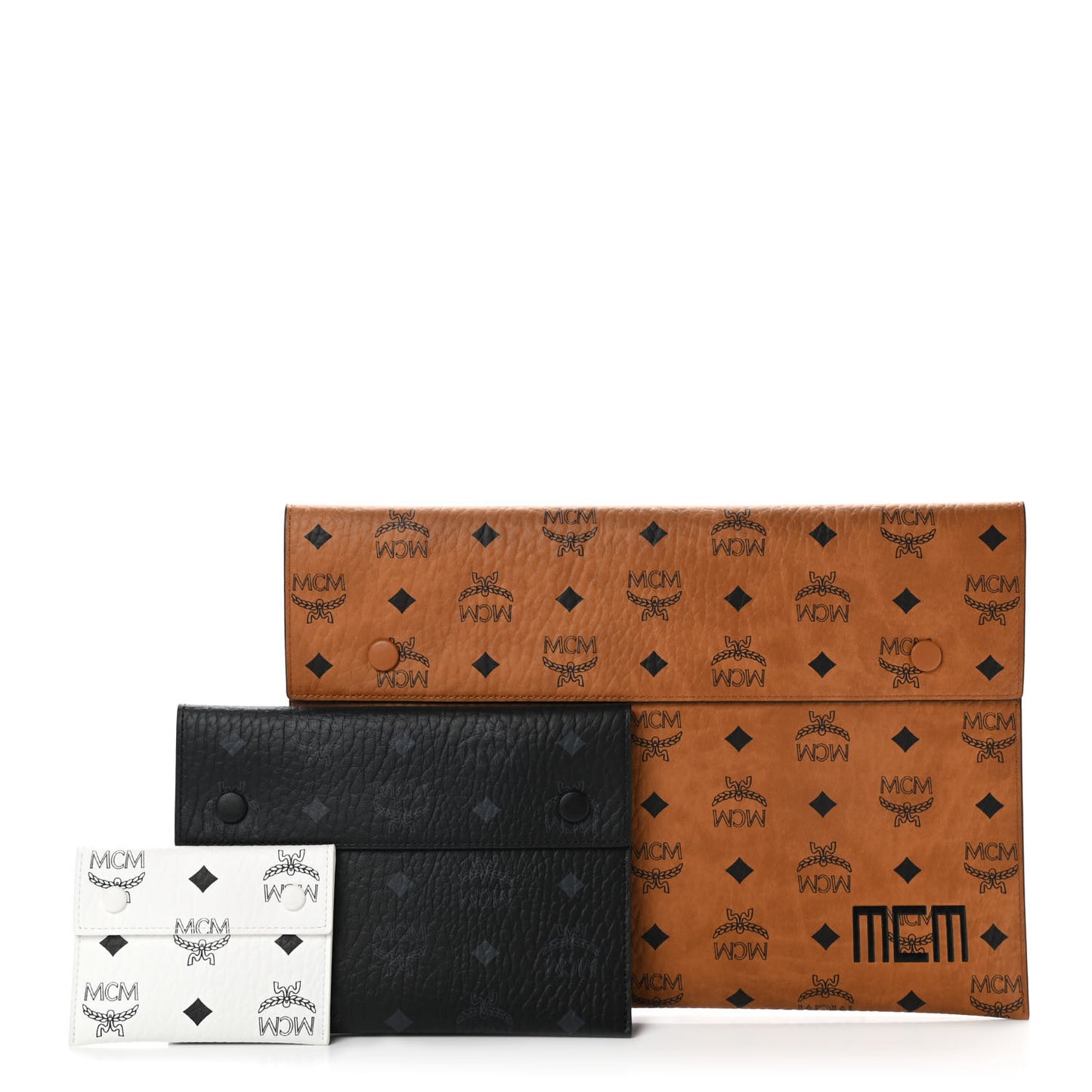 Visetos Tri Pouch Set Cognac
