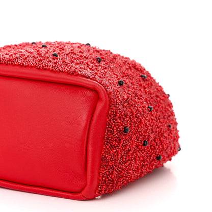 Loewe Buttery Nappa Beaded Mini Squeeze Fruit Shoulder Bag Red 9 of 10