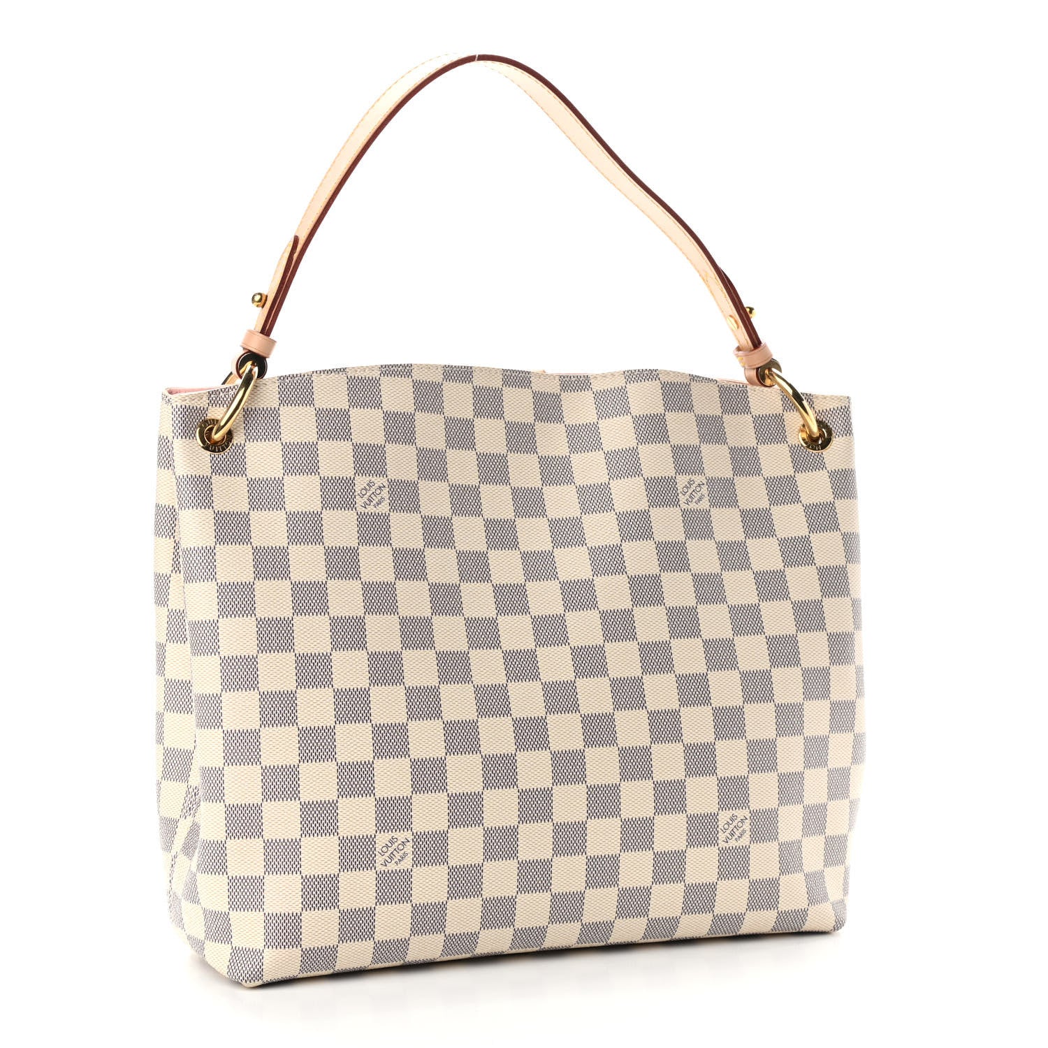 Louis Vuitton Damier Azur Graceful PM Rose Ballerine 3 of 12
