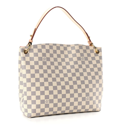 Louis Vuitton Damier Azur Graceful PM Rose Ballerine 3 of 12