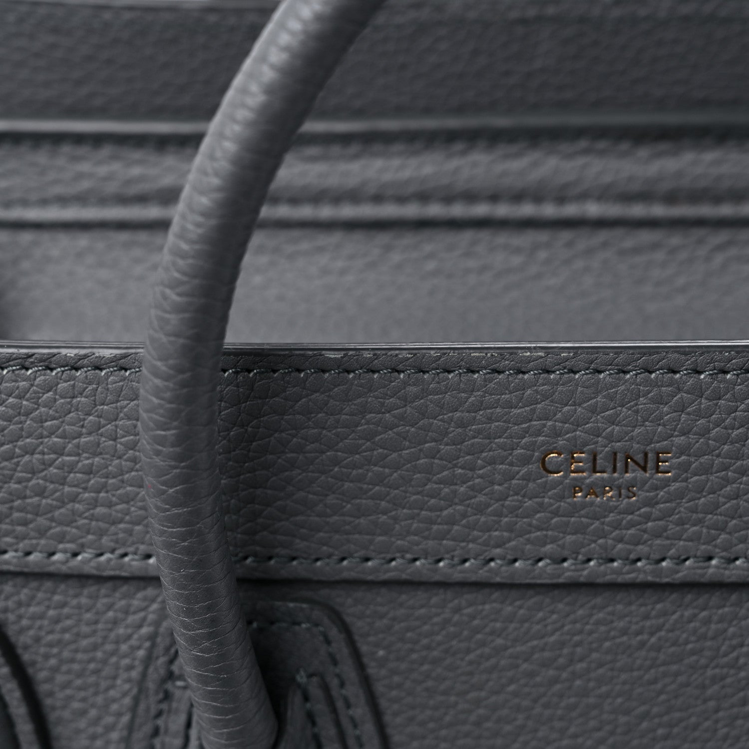 Celine Baby Drummed Calfskin Nano Luggage Kohl 13 of 13