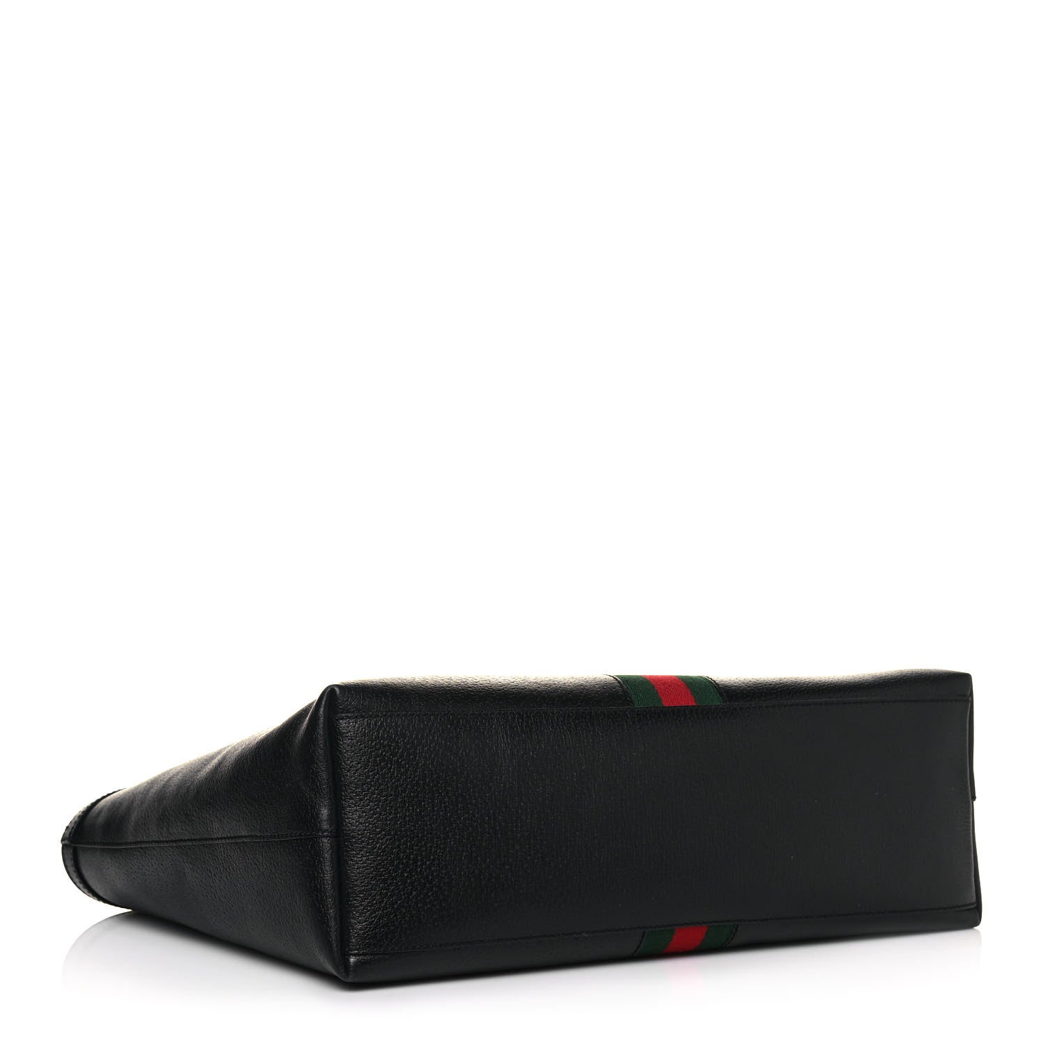 Gucci Textured Calfskin Web Medium Ophidia Shopping Tote Black 4 of 15