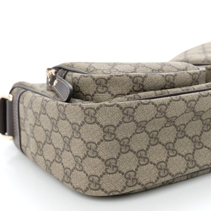 Gucci GG Plus Monogram Front Pocket Messenger Dark Brown 9 of 10