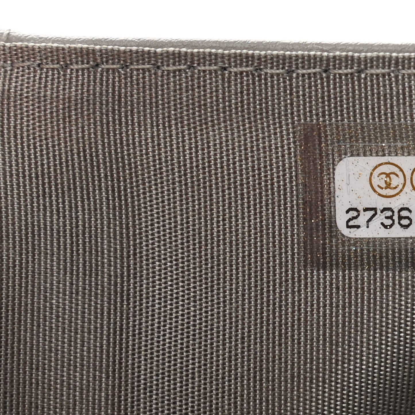 Caviar Quilted Compact Boy Flap Wallet Grey