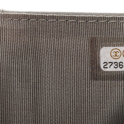 Chanel Caviar Quilted Compact Boy Flap Wallet Grey 7 of 7