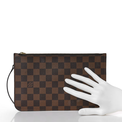 Louis Vuitton LOUIS VUITTON Damier Ebene Neverfull MM GM Pochette 2 of 8