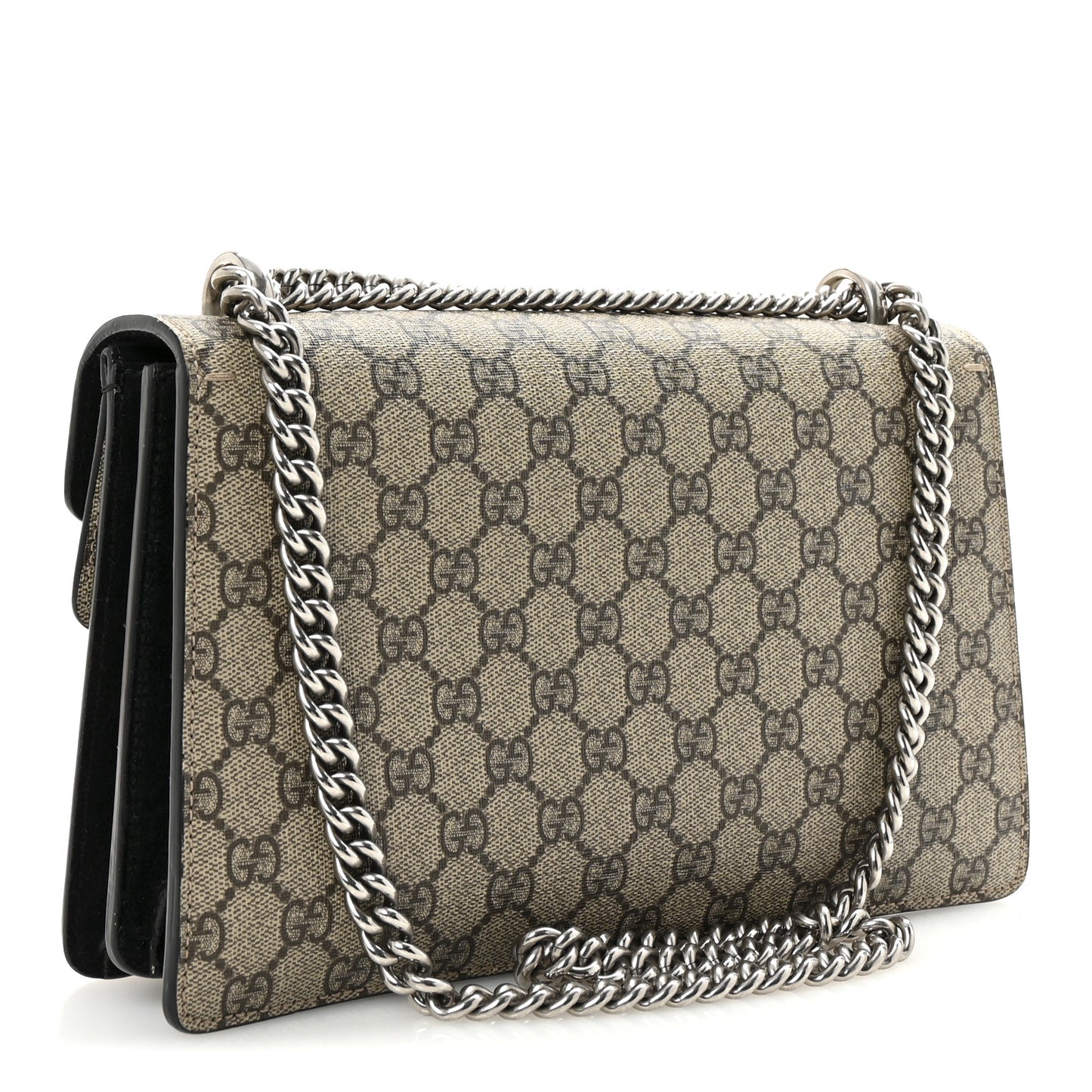 GG Supreme Monogram Small Dionysus Shoulder Bag Black
