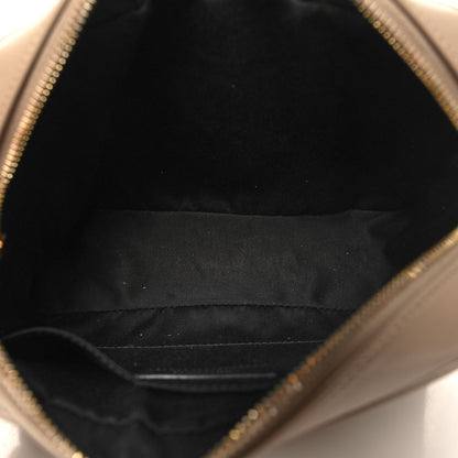 Saint Laurent Calfskin Matelasse Monogram Lou Camera Bag Dark Beige 5 of 10