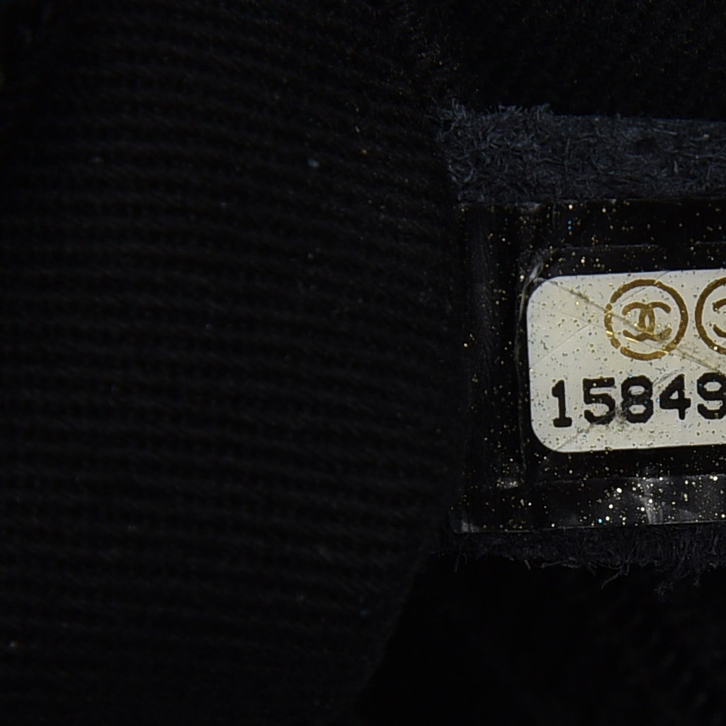 Caviar Half Moon Large Flap Black