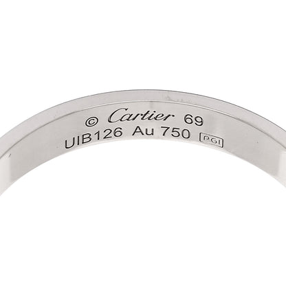 Cartier 18K White Gold 3.5mm LOVE Wedding Band Ring 69 12.75 4 of 4