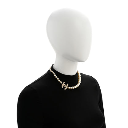 Chanel Pearl CC 100th Anniversary Necklace Light Gold 2 of 6