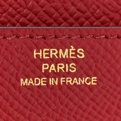 Hermes Epsom Constance Long Wallet Rouge Grenat 6 of 9