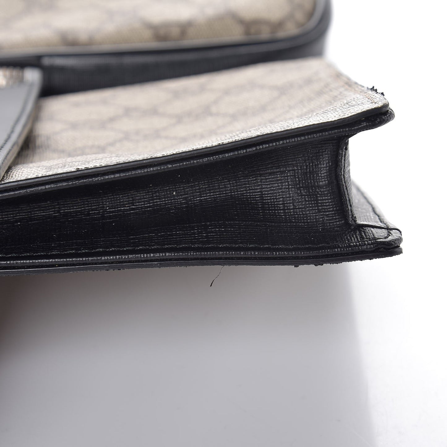 GG Supreme Monogram Web Belt Bag Black