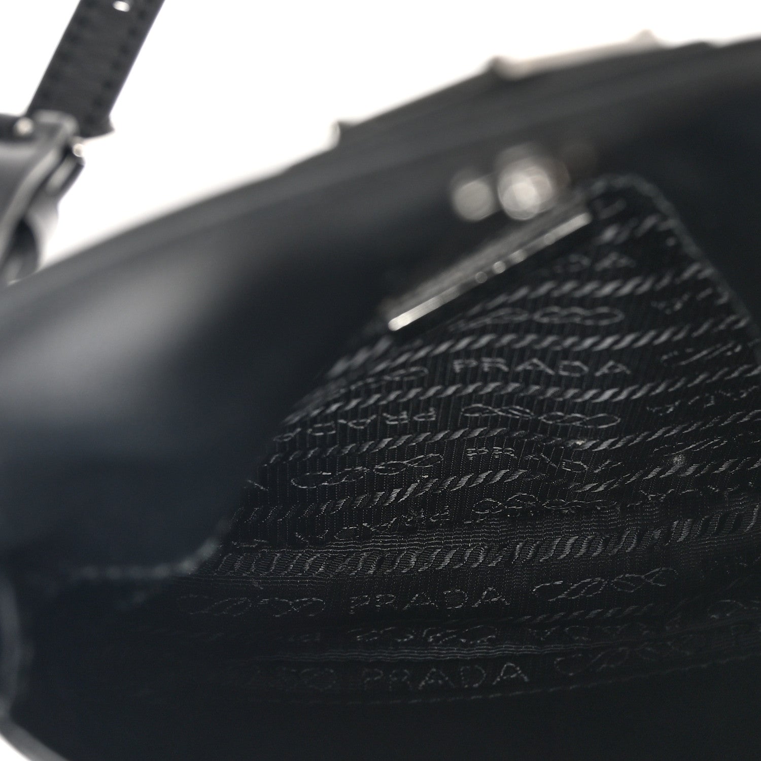 Prada Spazzolato Mini Cleo Flap Adjustable Strap Shoulder Bag Black 5 of 9