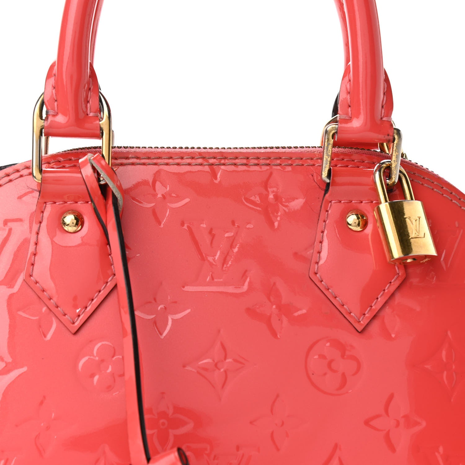Louis Vuitton Vernis Alma BB Rose Litchi 7 of 11