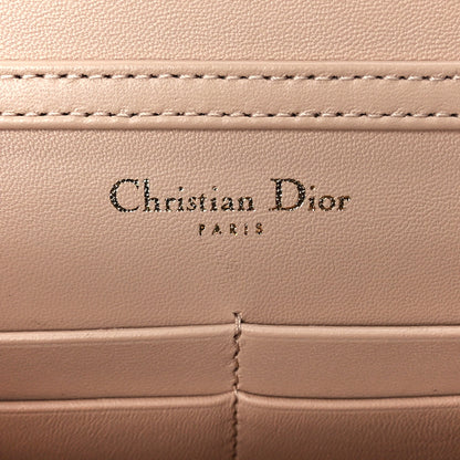 Christian Dior Grained Calfskin Diorama Wallet on Chain Pouch Nude 6 of 12