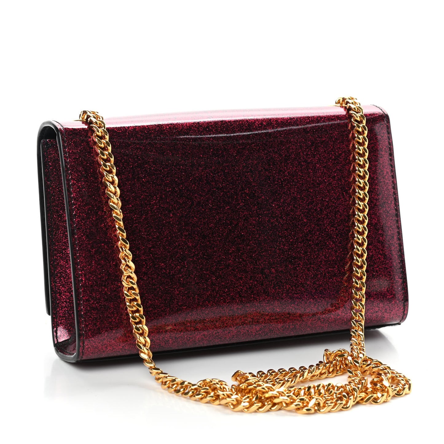 Patent Glitter Small Monogram Kate Bright Fuchsia
