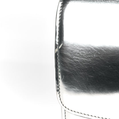 Celine Mirror Box Calfskin Medium Classic Box Flap Bag Silver 19 of 24