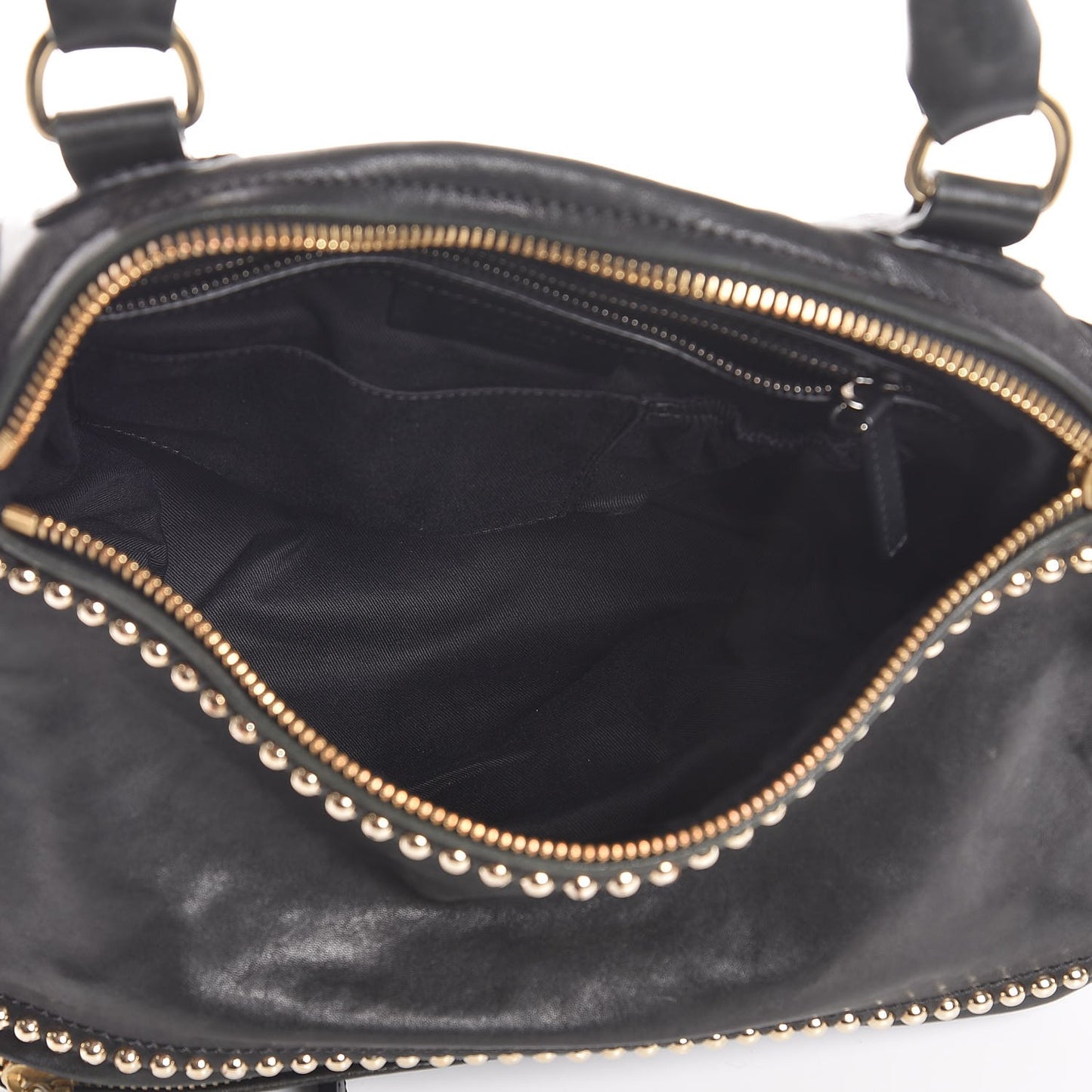 Washed Lambskin Medium Studded Pandora Black