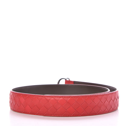 Bottega Veneta Nappa Intrecciato Belt Red 3 of 6