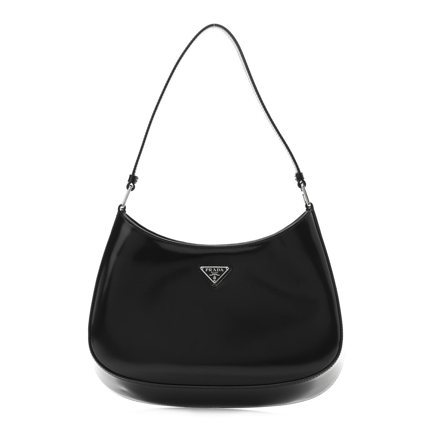 Spazzolato Cleo Shoulder Bag Black
