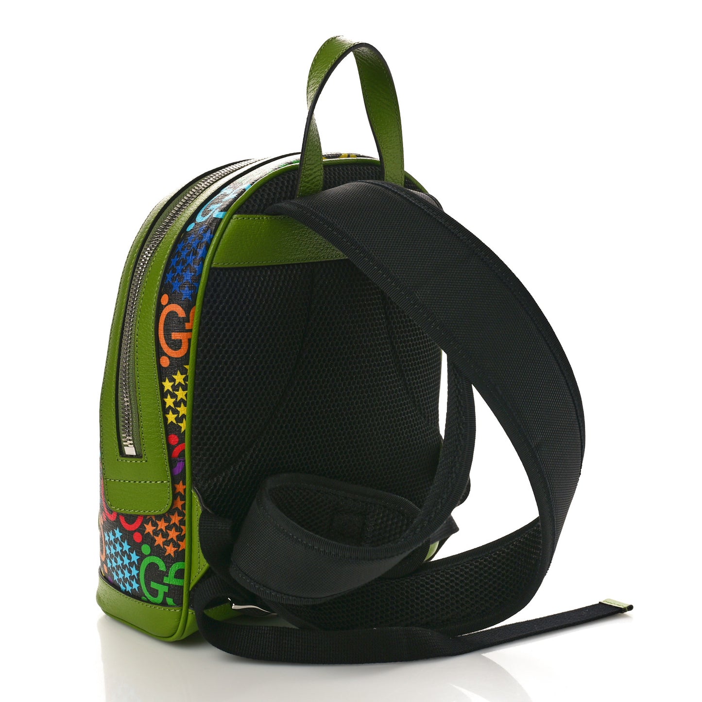 GG Supreme Monogram Psychedelic Small Day Backpack Green Multicolor