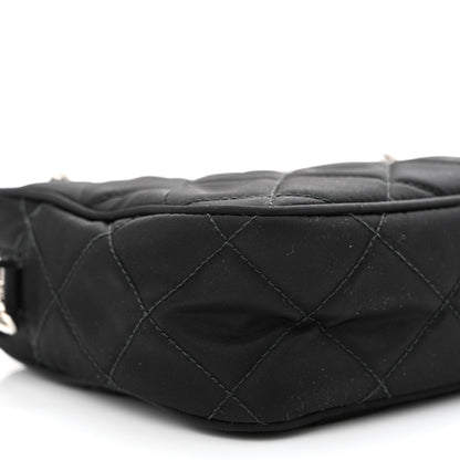 Prada Nylon Tessuto Impuntu Quilted Bandoliera Crossbody Bag Black 10 of 11