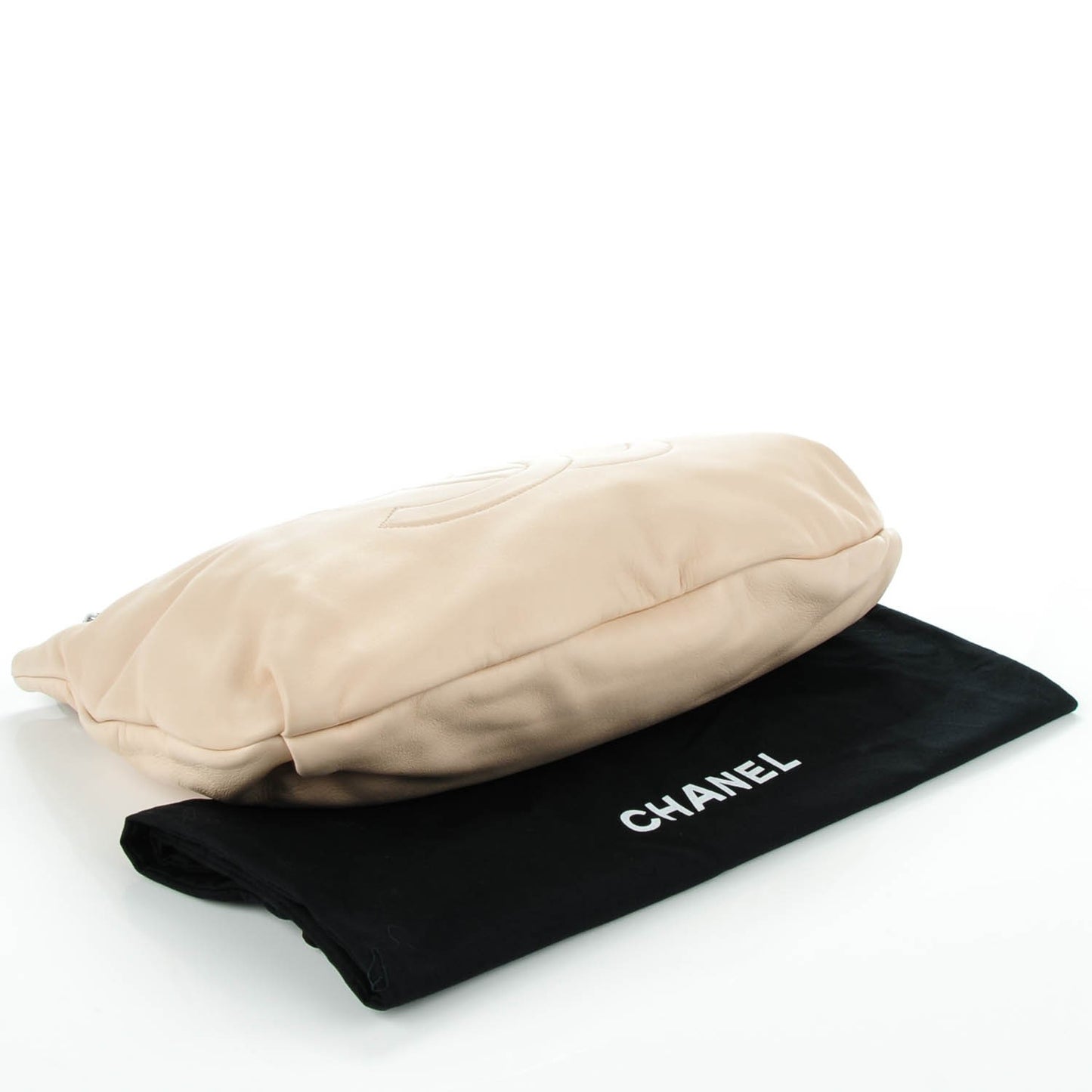 Lambskin Small Soft and Chain Hobo Beige