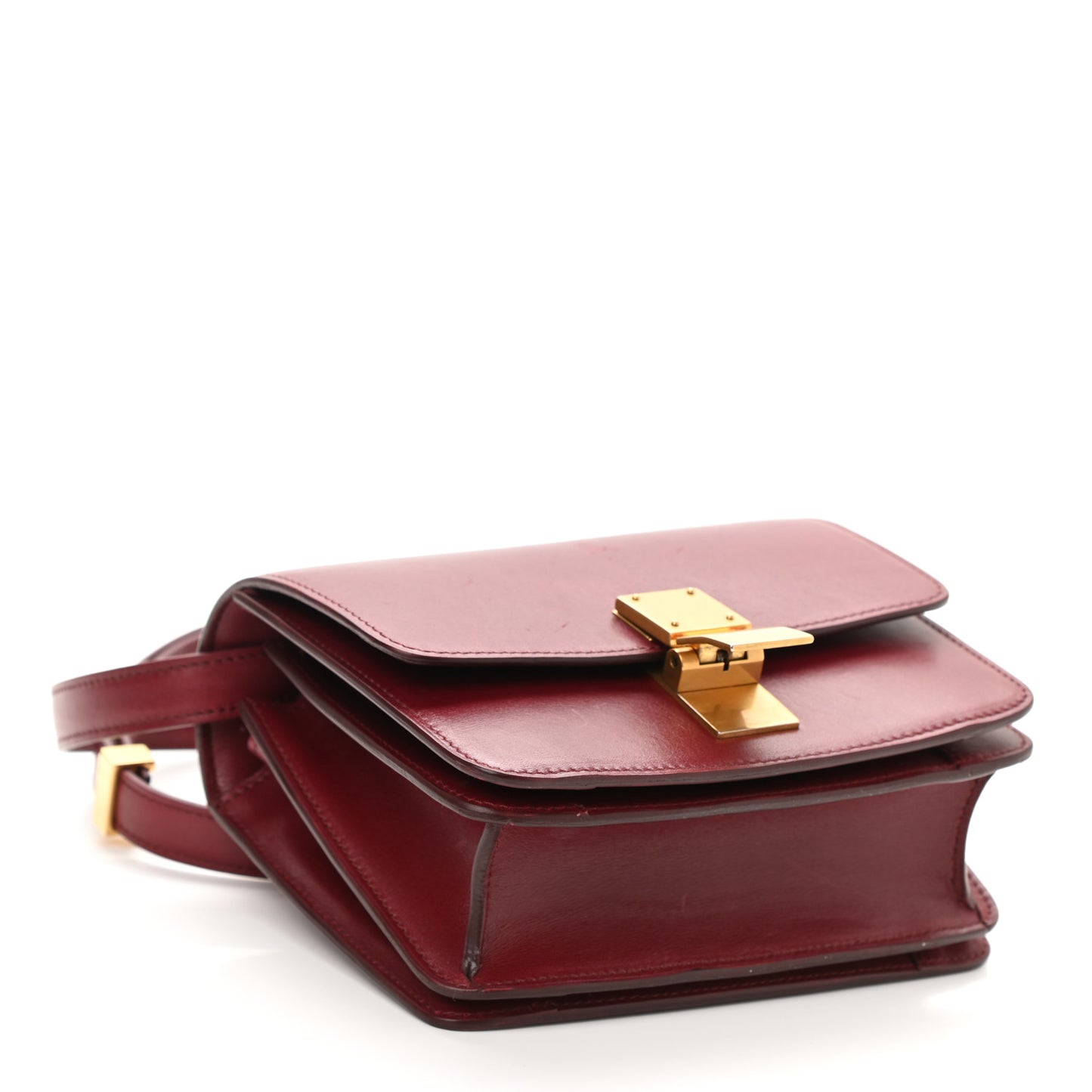 Box Calfskin Small Classic Box Flap Bag Red