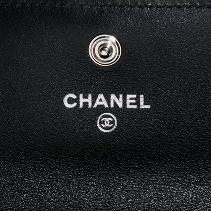 Chanel Patent CC Card Holder Black White 5 of 8