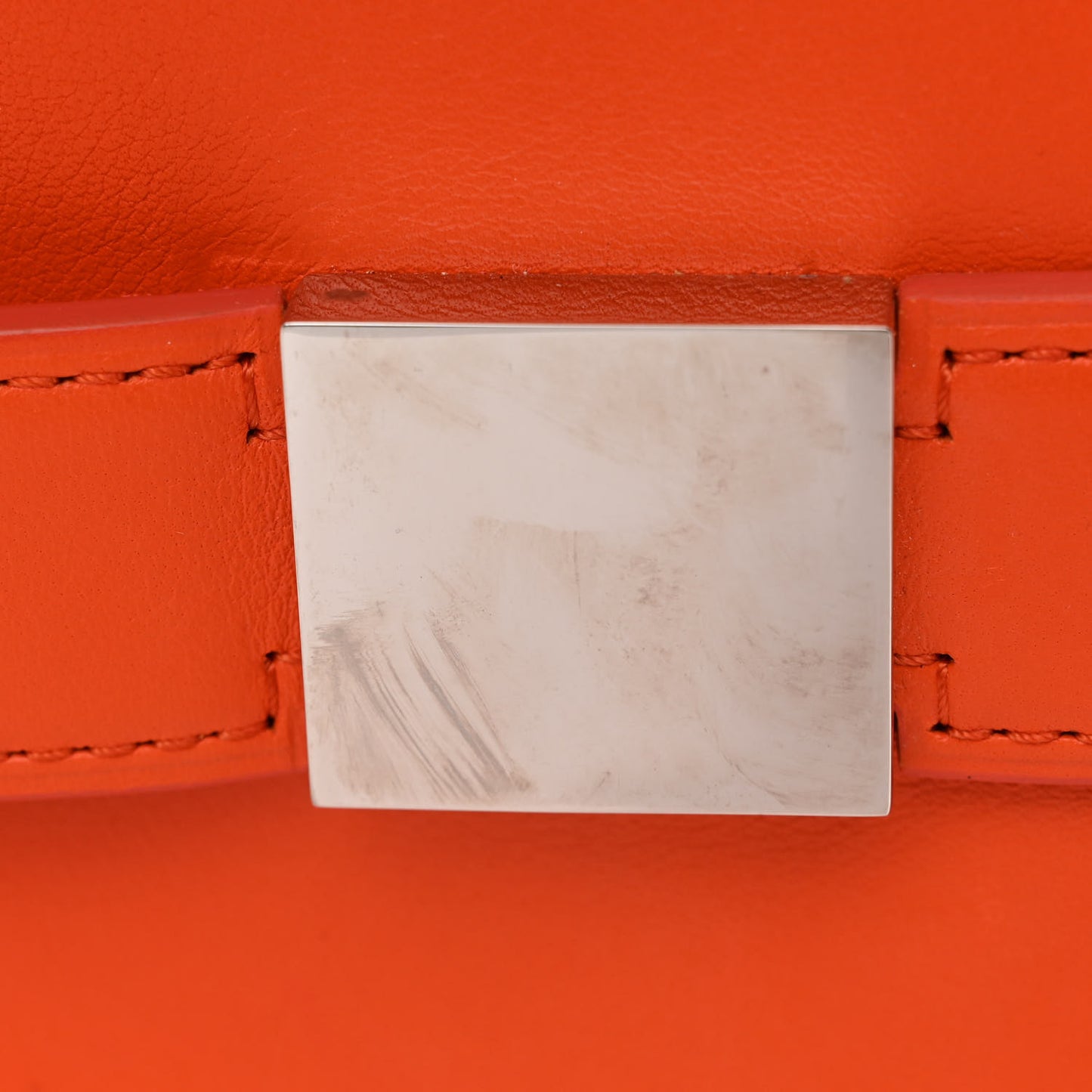 Calfskin Galuchat Madame Shoulder Bag Orange