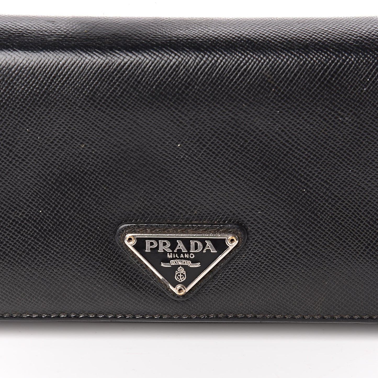 Saffiano Continental Flap Wallet Black