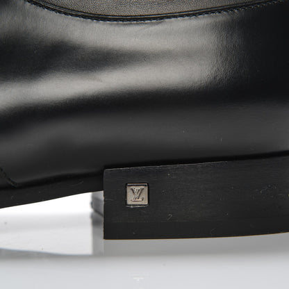 Louis Vuitton Mens Lambskin Derby Lace Up Shoes 8.5 Black 8 of 8